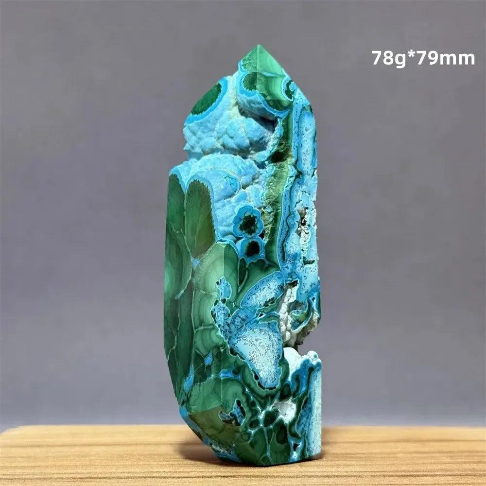 100% Natural Chrysocolla Raw Stone Polished Mineral Specimen Reiki Treatment Spiritual Meditation Home Decoration Gift