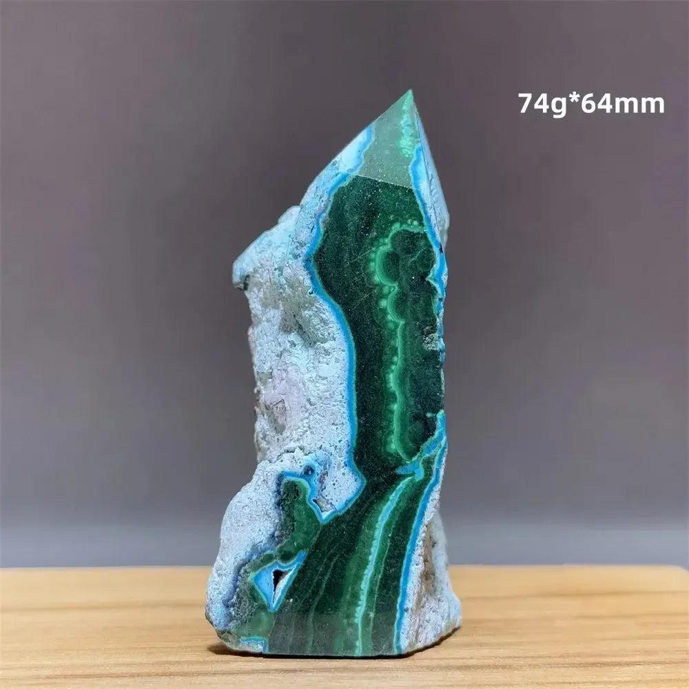 100% Natural Chrysocolla Raw Stone Polished Mineral Specimen Reiki Treatment Spiritual Meditation Home Decoration Gift