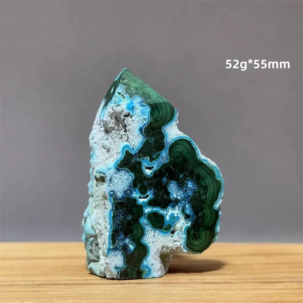 100% Natural Chrysocolla Raw Stone Polished Mineral Specimen Reiki Treatment Spiritual Meditation Home Decoration Gift