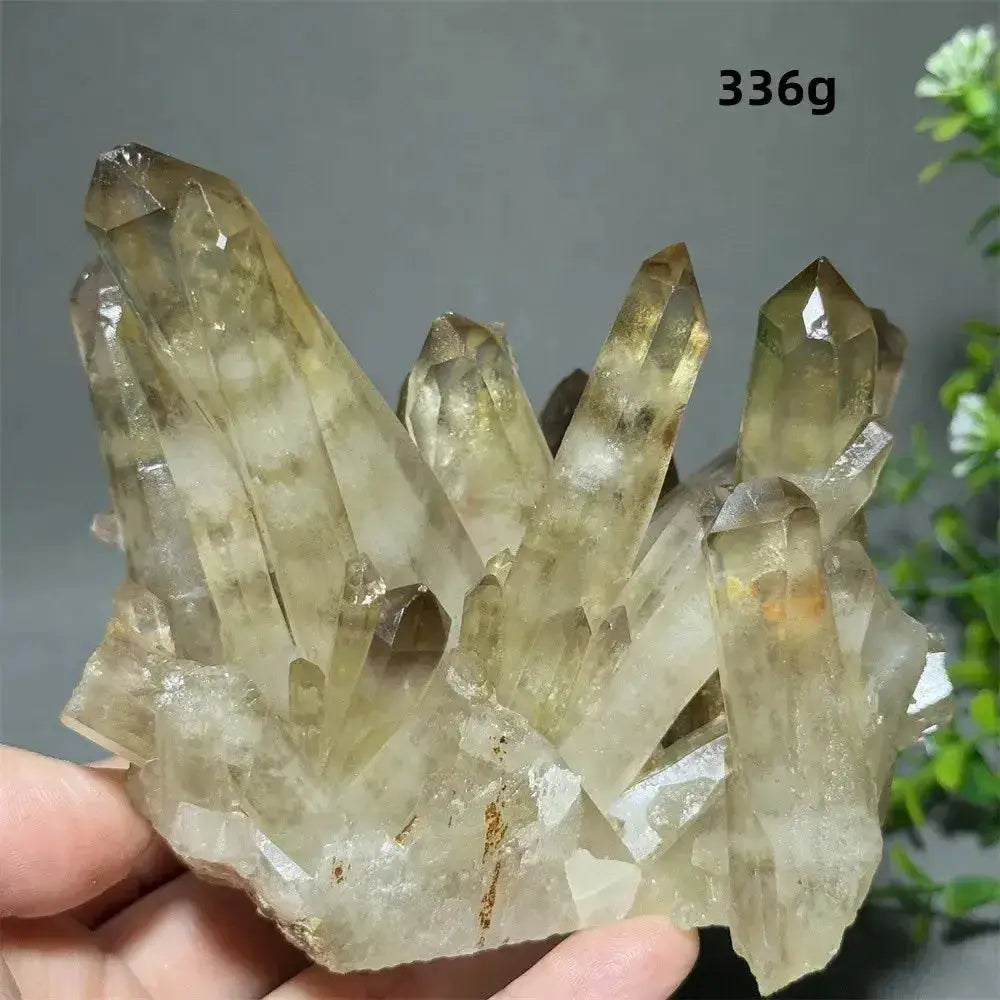 Citrine Crystal Clusters for Home Decor - Uplift Your Space-Points-Ali-Citrine-D1 336g-Crystal Destiny