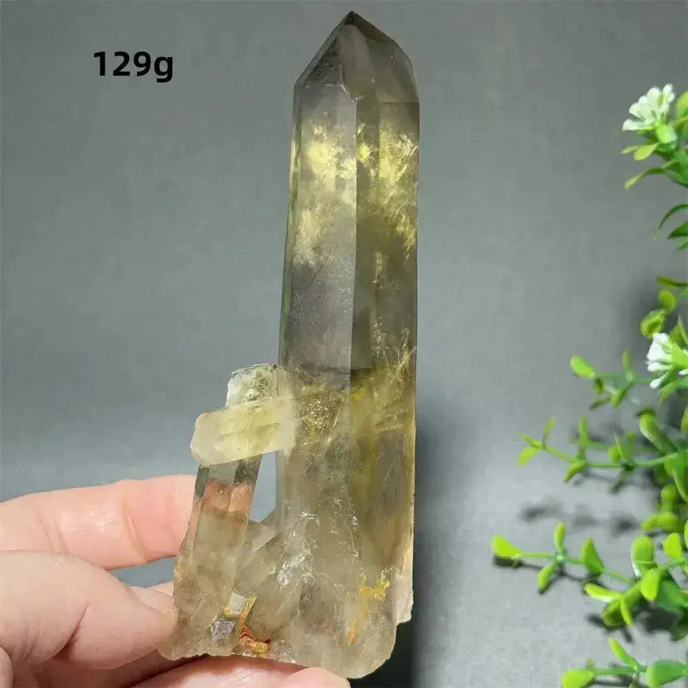 Citrine Crystal Clusters for Home Decor - Uplift Your Space-Points-Ali-Citrine-D11 129g-Crystal Destiny