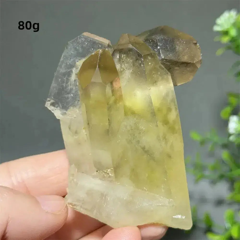 Citrine Crystal Clusters for Home Decor - Uplift Your Space-Points-Ali-Citrine-D20 80g-Crystal Destiny
