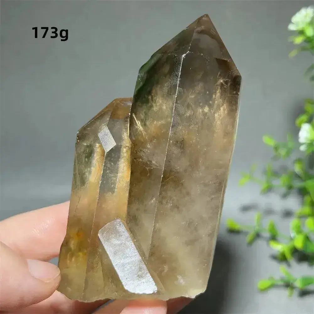 Citrine Crystal Clusters for Home Decor - Uplift Your Space-Points-Ali-Citrine-D3 173g-Crystal Destiny