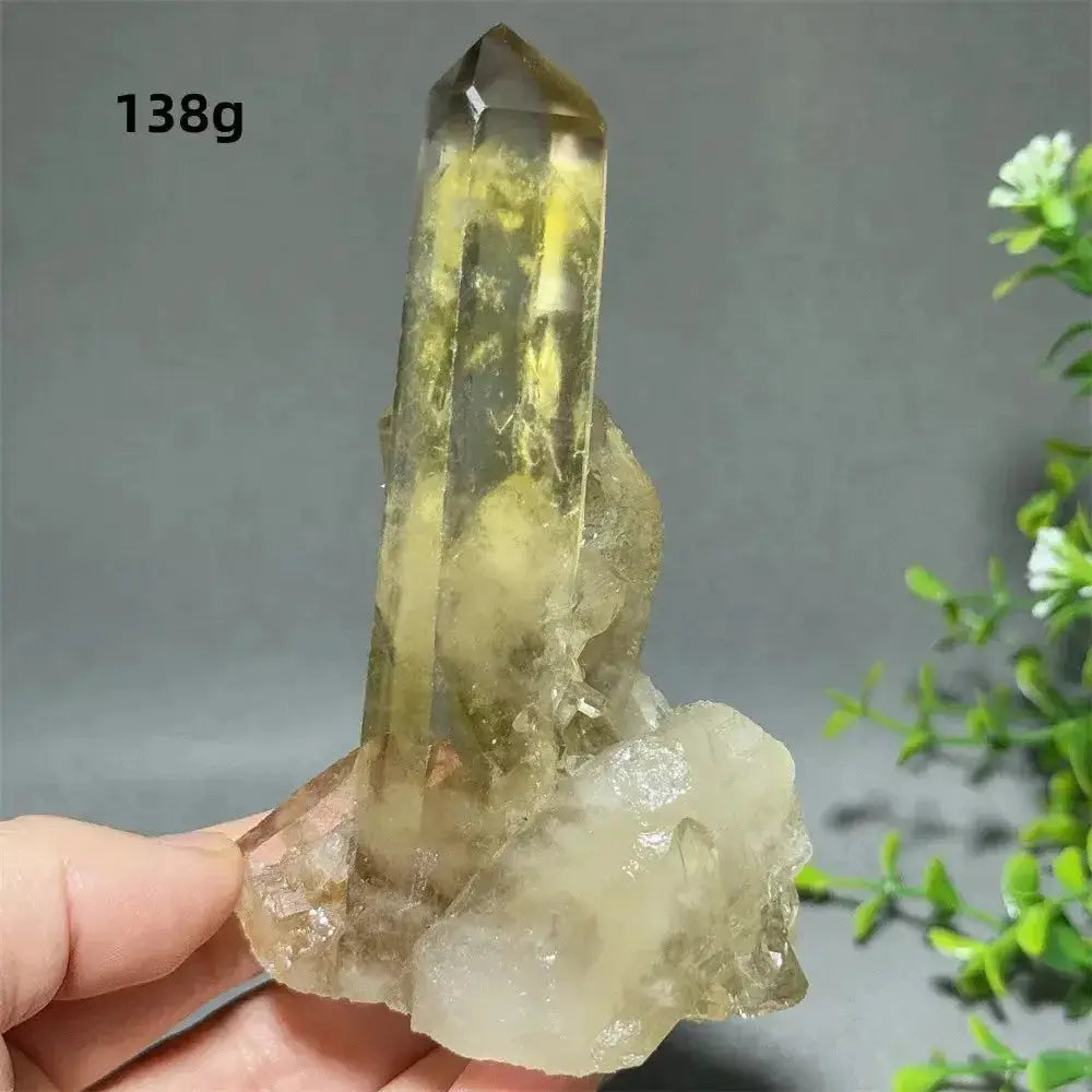 Citrine Crystal Clusters for Home Decor - Uplift Your Space-Points-Ali-Citrine-D7 138g-Crystal Destiny