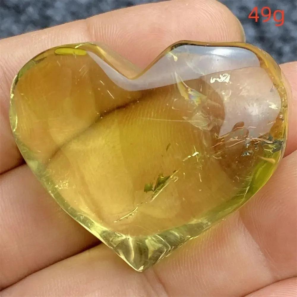 Citrine Crystal Heart