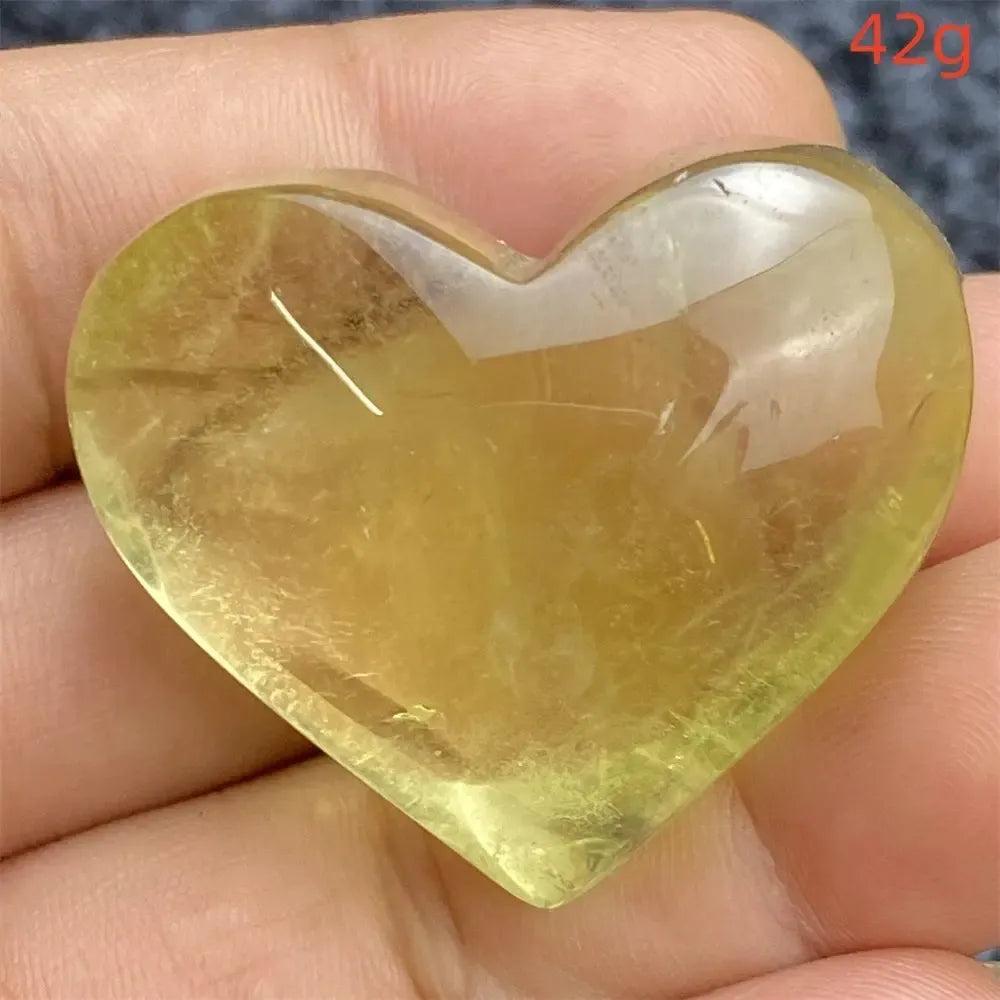 Citrine Crystal Heart
