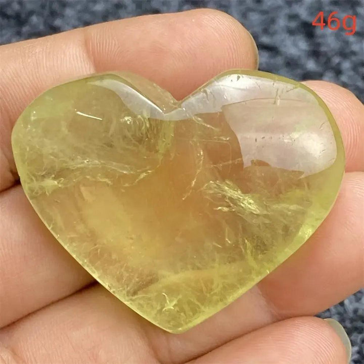 Citrine Crystal Heart
