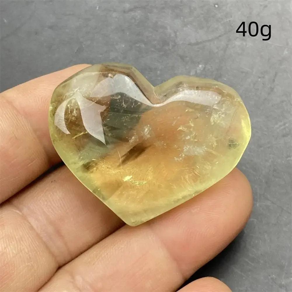 Citrine Crystal Heart