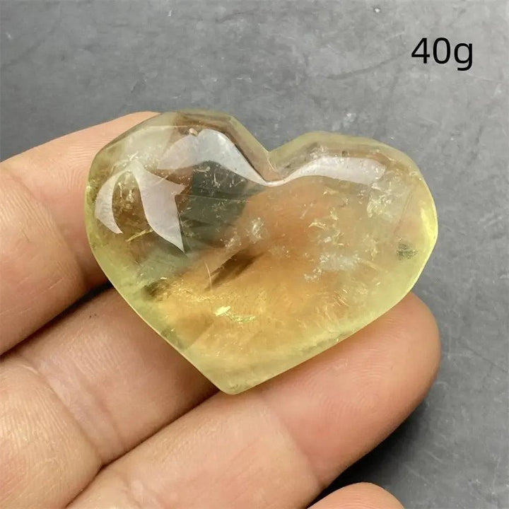 Citrine Crystal Heart
