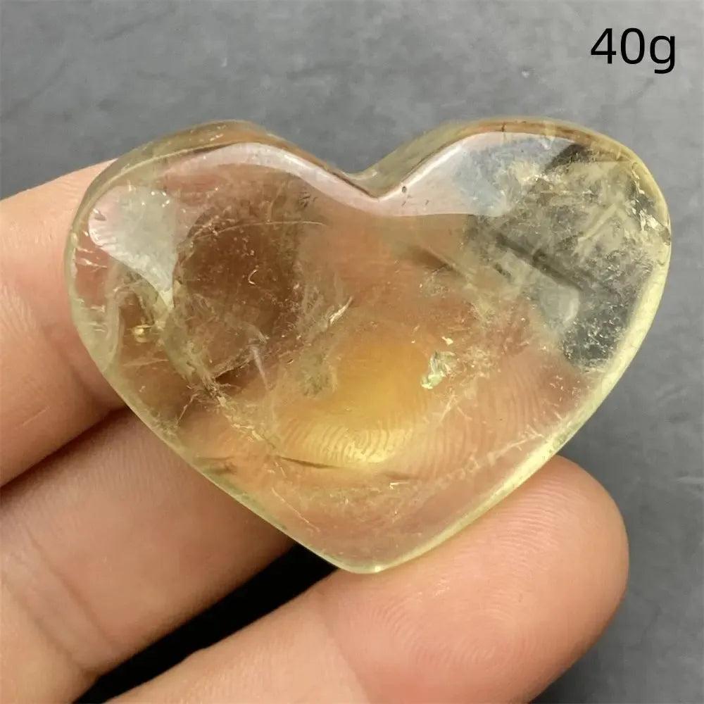 Citrine Crystal Heart