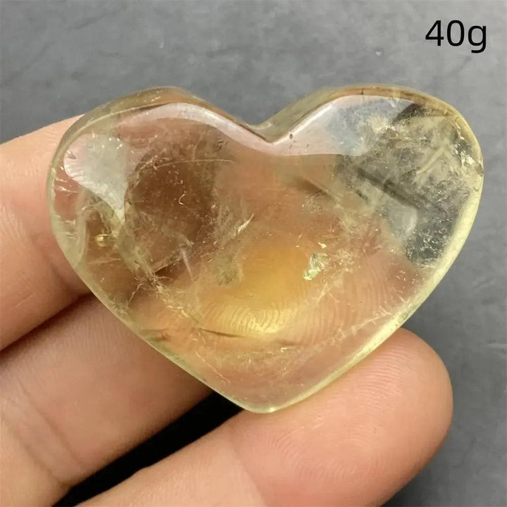 Citrine Crystal Heart