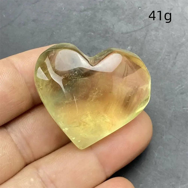 Citrine Crystal Heart