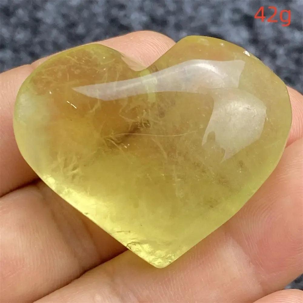 Citrine Crystal Heart