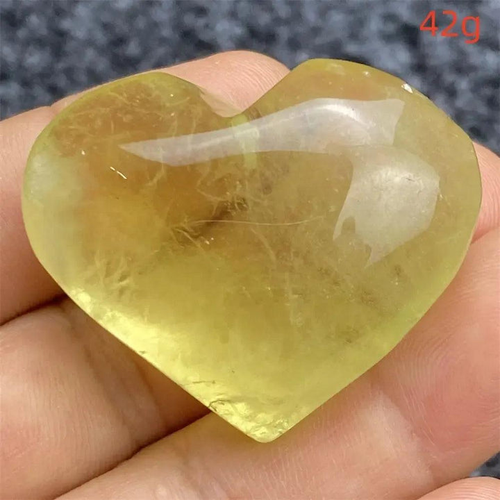 Citrine Crystal Heart