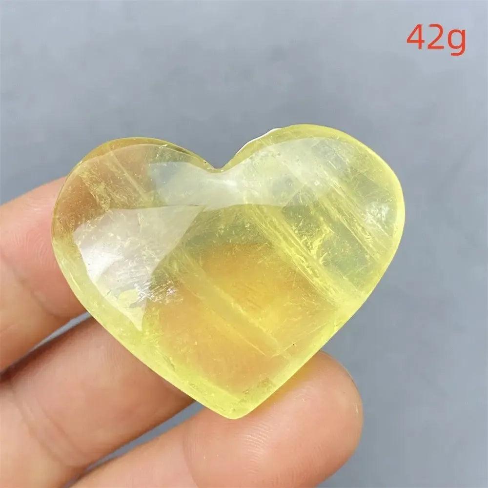 Citrine Crystal Heart