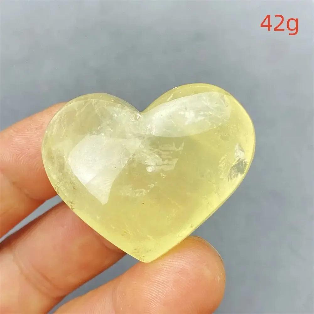 Citrine Crystal Heart
