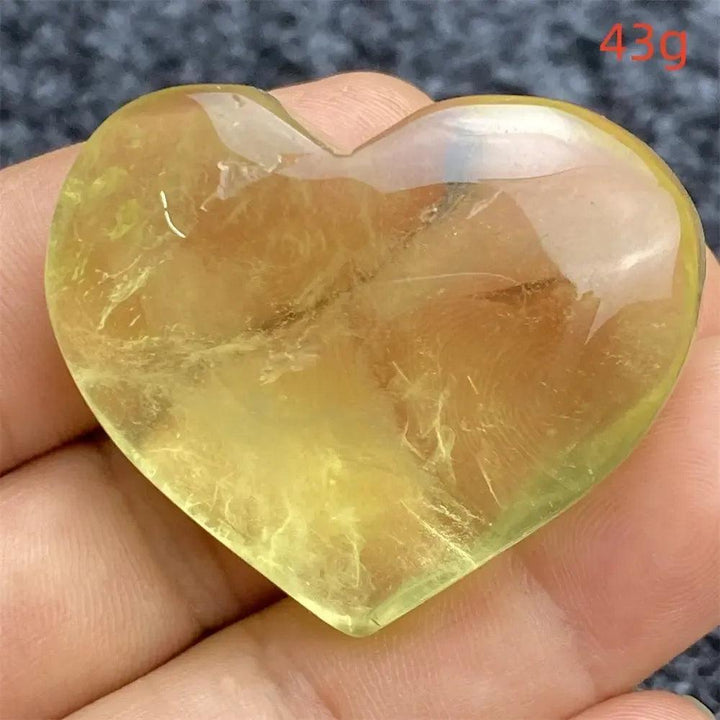 Citrine Crystal Heart