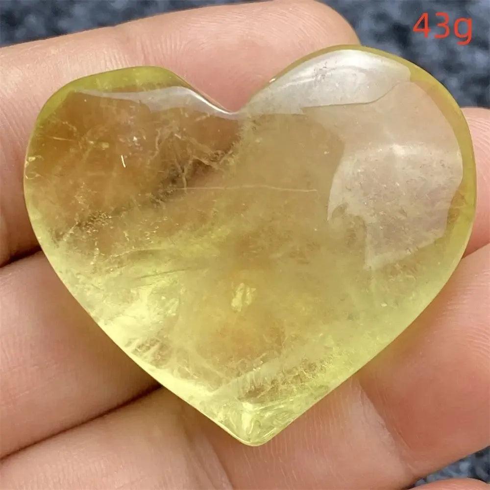 Citrine Crystal Heart
