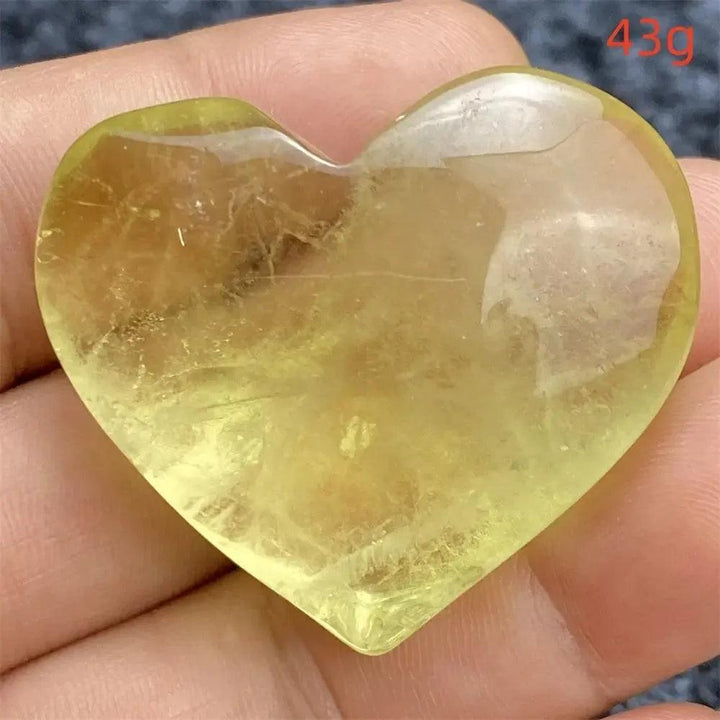 Citrine Crystal Heart
