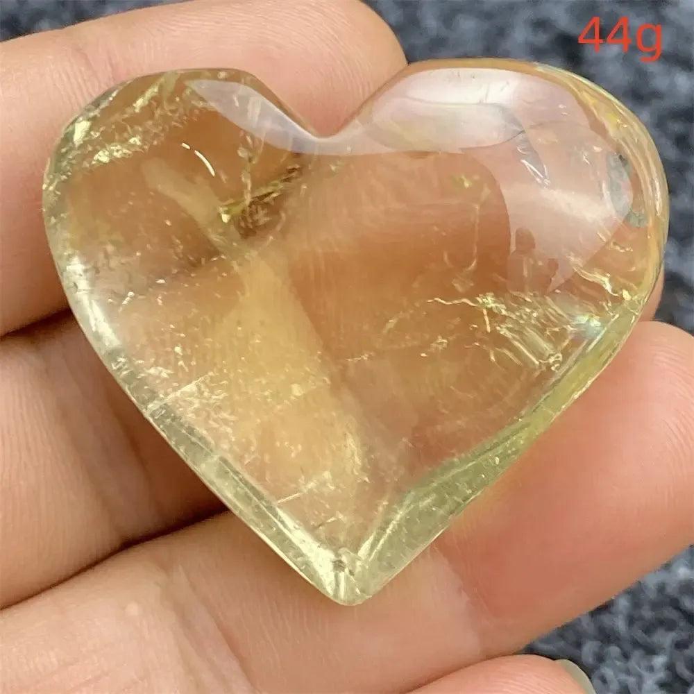 Citrine Crystal Heart