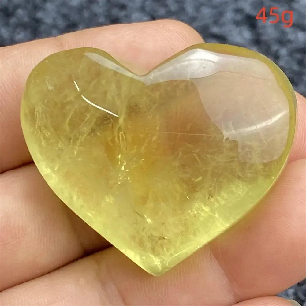 Citrine Crystal Heart