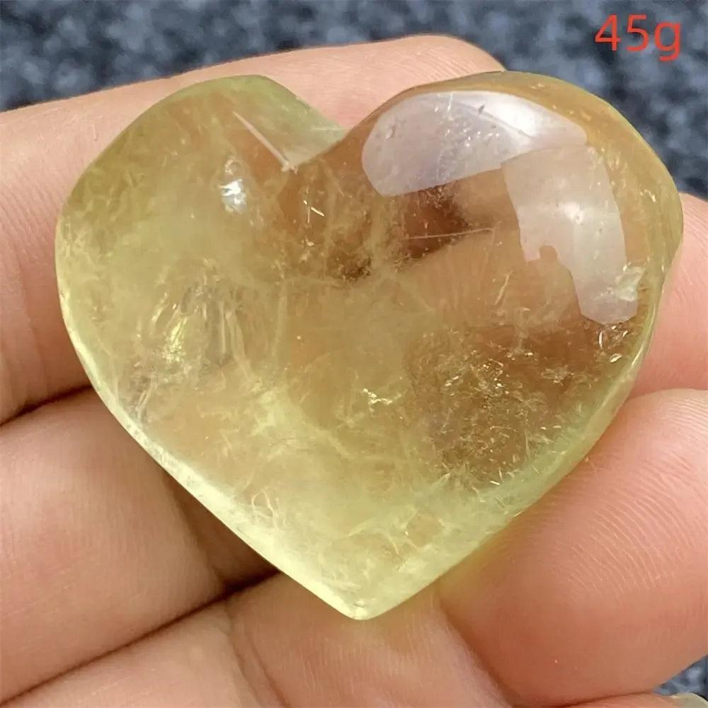 Citrine Crystal Heart