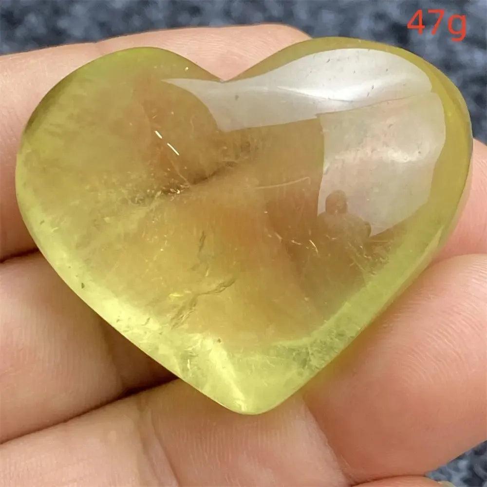 Citrine Crystal Heart