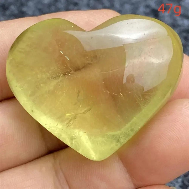 Citrine Crystal Heart
