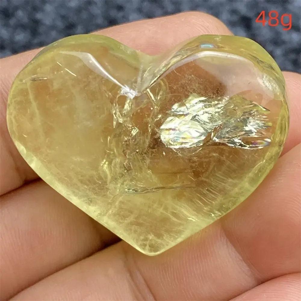 Citrine Crystal Heart