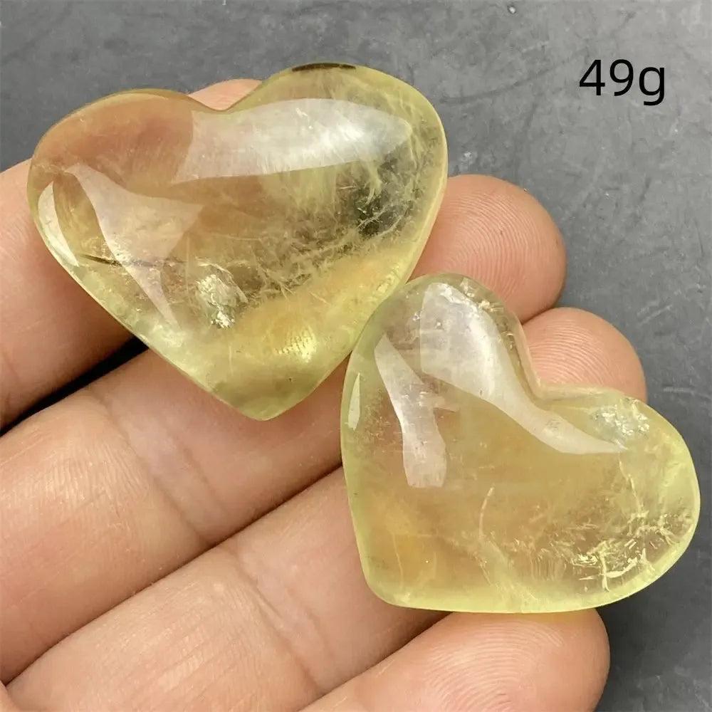 Citrine Crystal Heart