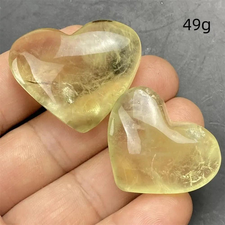 Citrine Crystal Heart