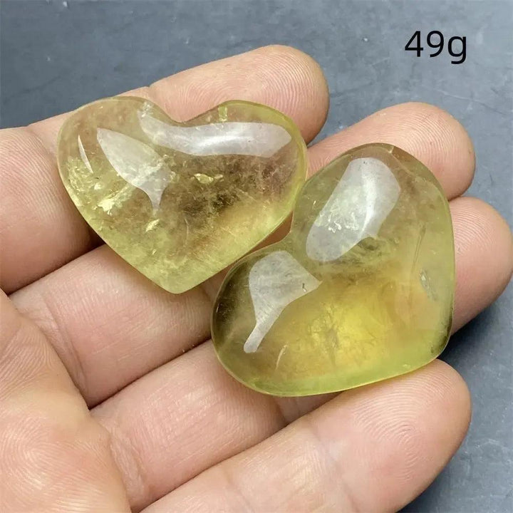 Citrine Crystal Heart