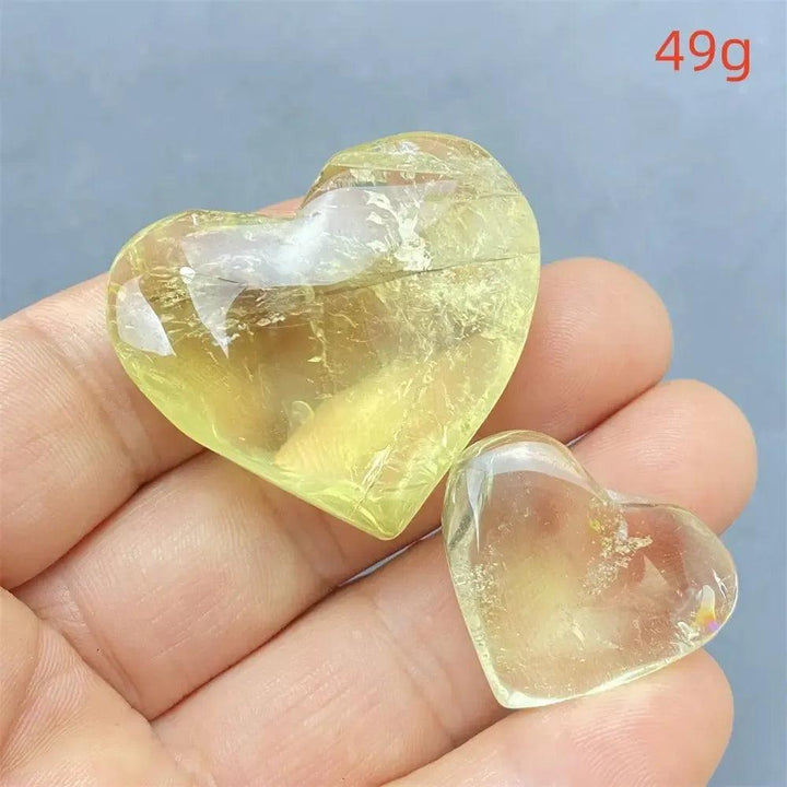 Citrine Crystal Heart