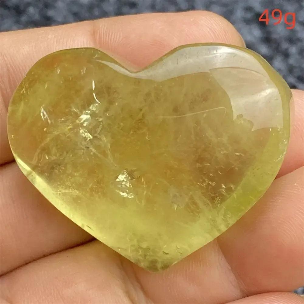 Citrine Crystal Heart