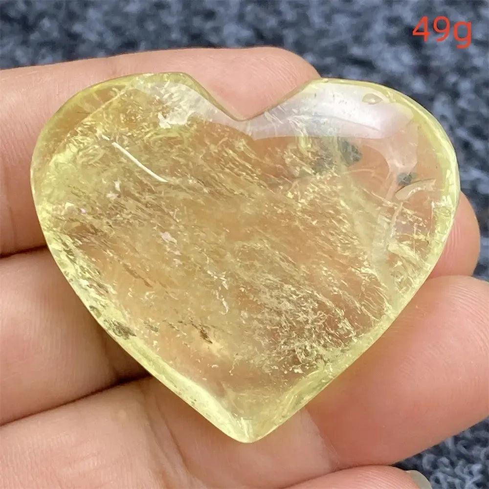 Citrine Crystal Heart