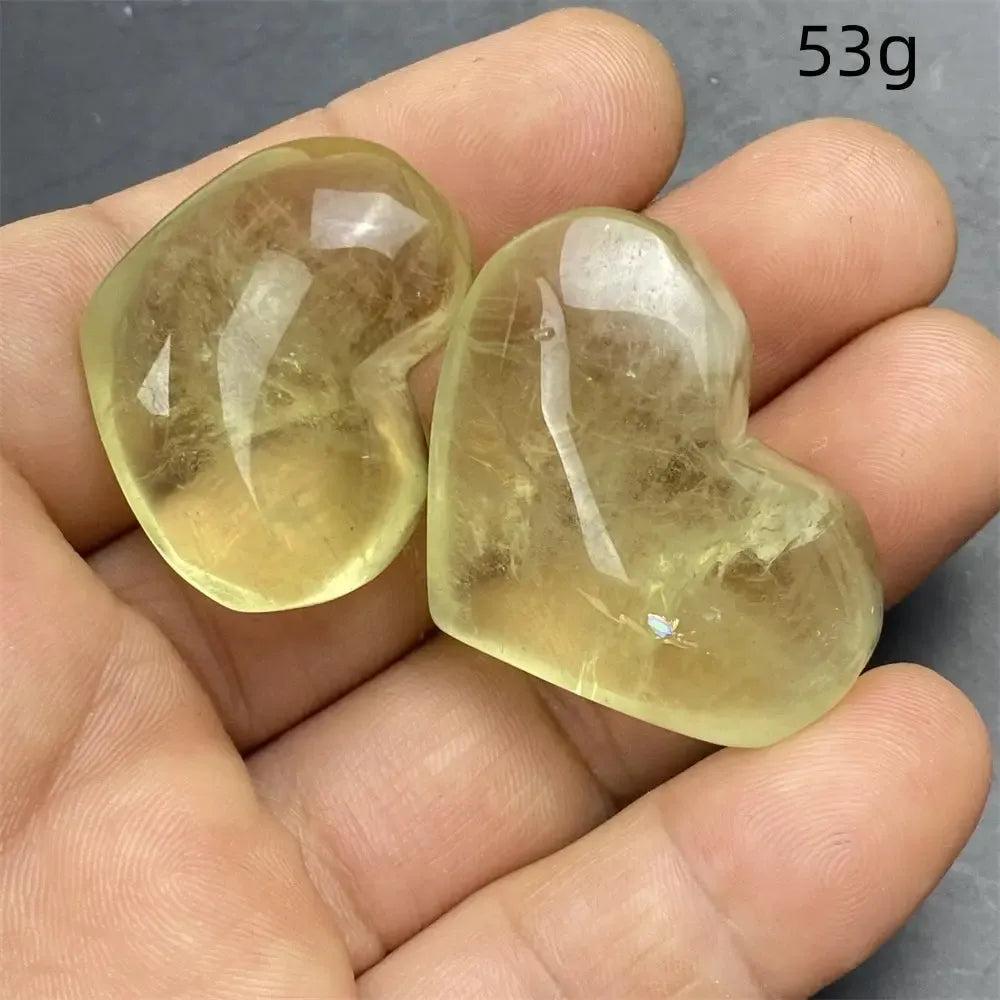 Citrine Crystal Heart