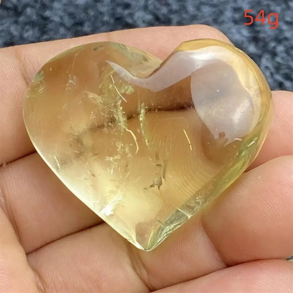 Citrine Crystal Heart