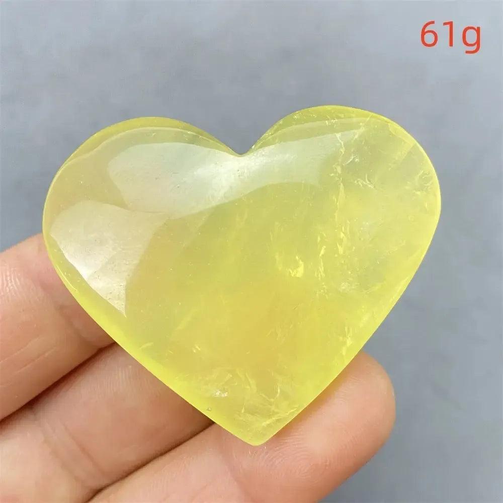 Citrine Crystal Heart