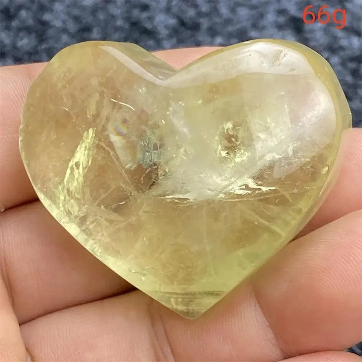Citrine Crystal Heart