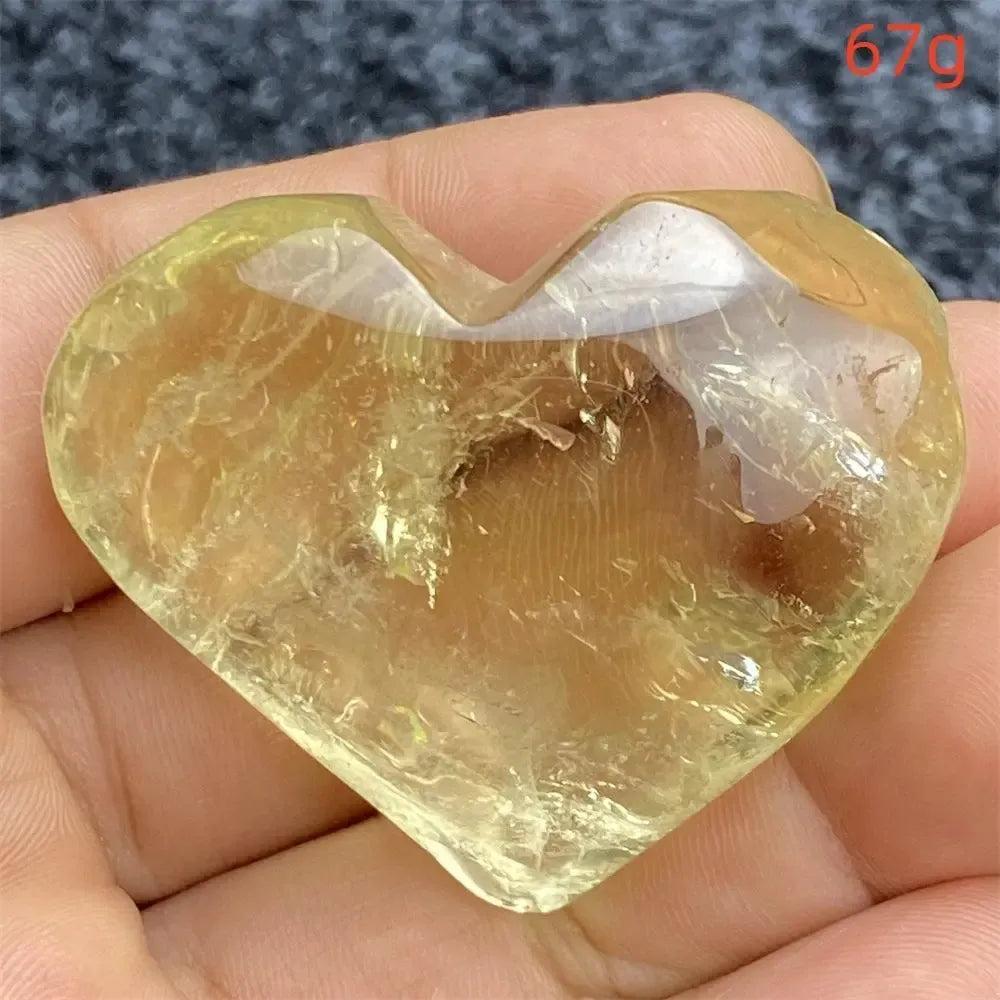 Citrine Crystal Heart