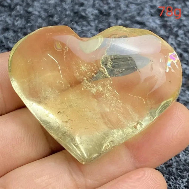Citrine Crystal Heart