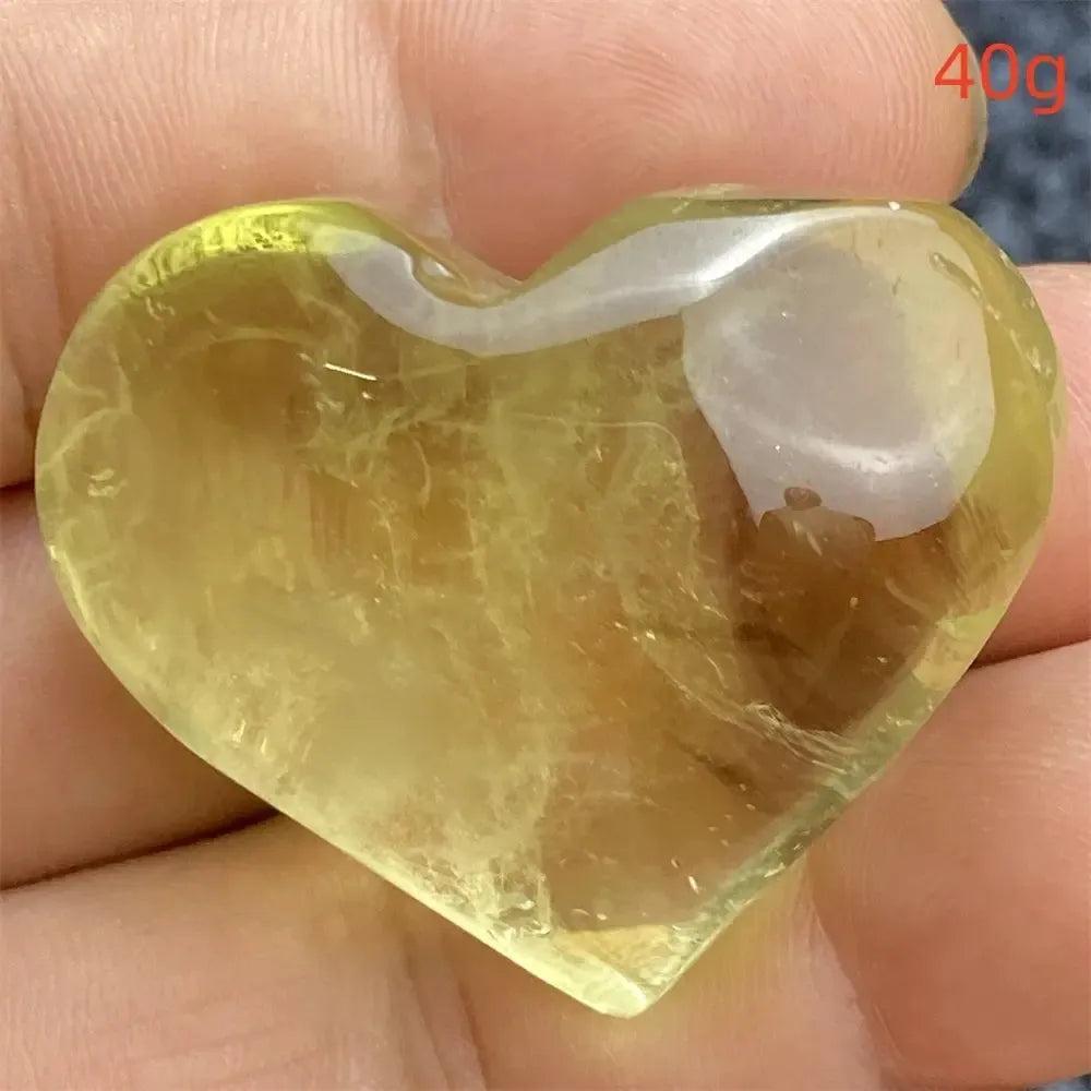 Citrine Crystal Heart