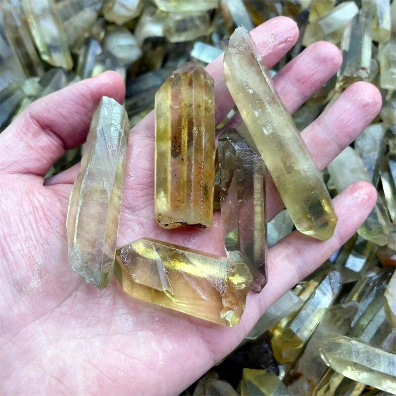 Citrine Raw Crystal Points Lot