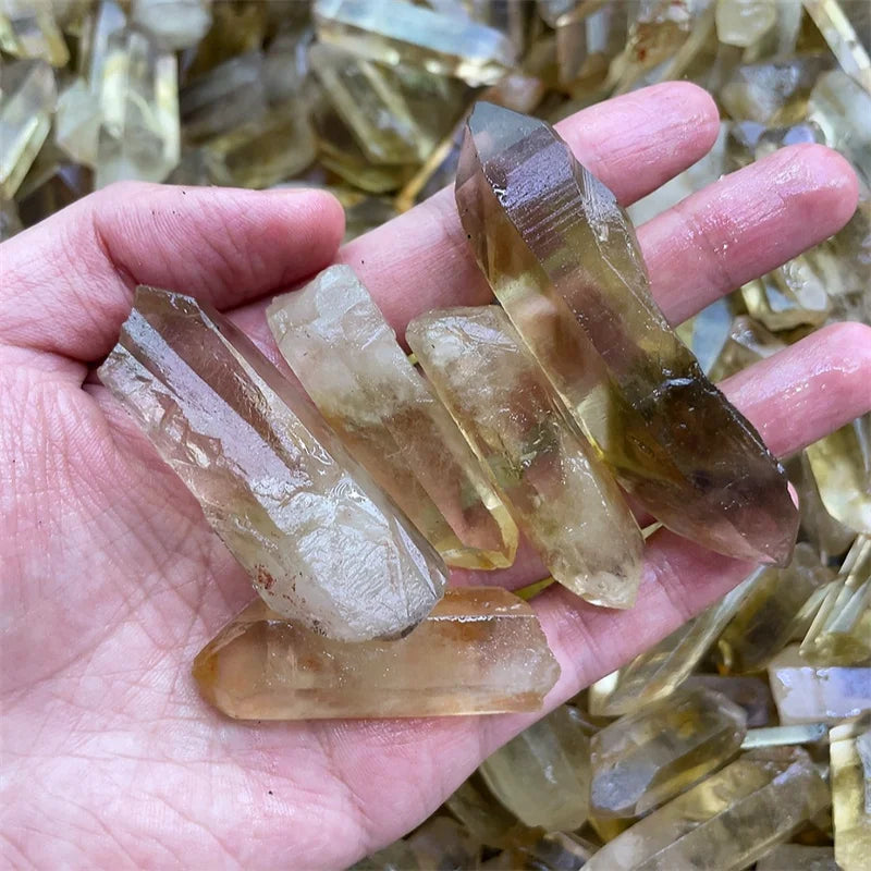 Citrine Raw Crystal Points Lot