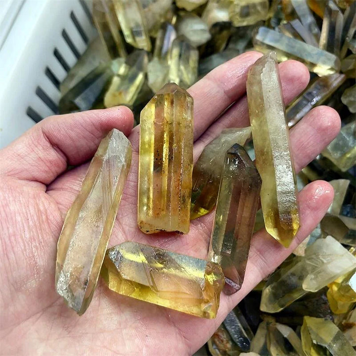 Citrine Raw Crystal Points Lot