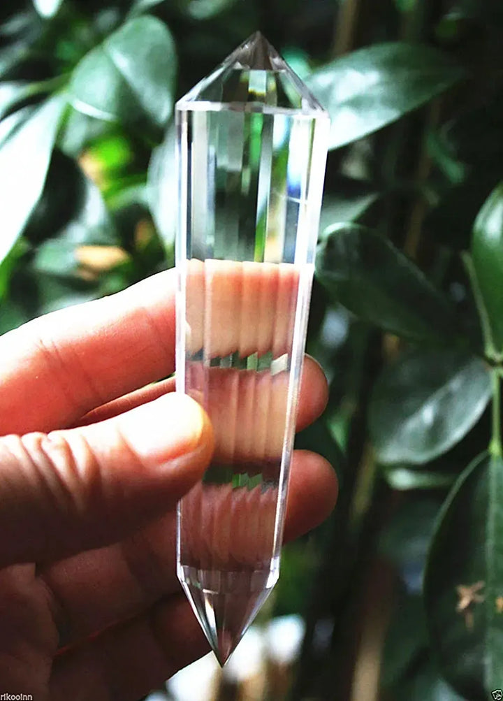 Clear Quartz 24 Faceted Crystal Vogel Wand-Vogels-Ali-Clear Quartz-90mm - 101g-Crystal Destiny