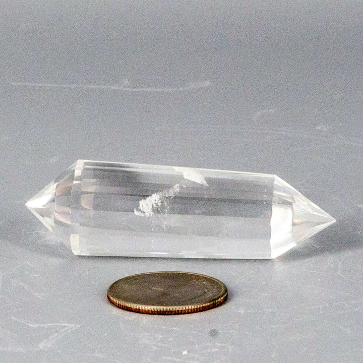 Clear Quartz 24-Faceted Vogel-Vogels-Crystal Destiny-Clear Quartz-36g - 2.50"L-Crystal Destiny