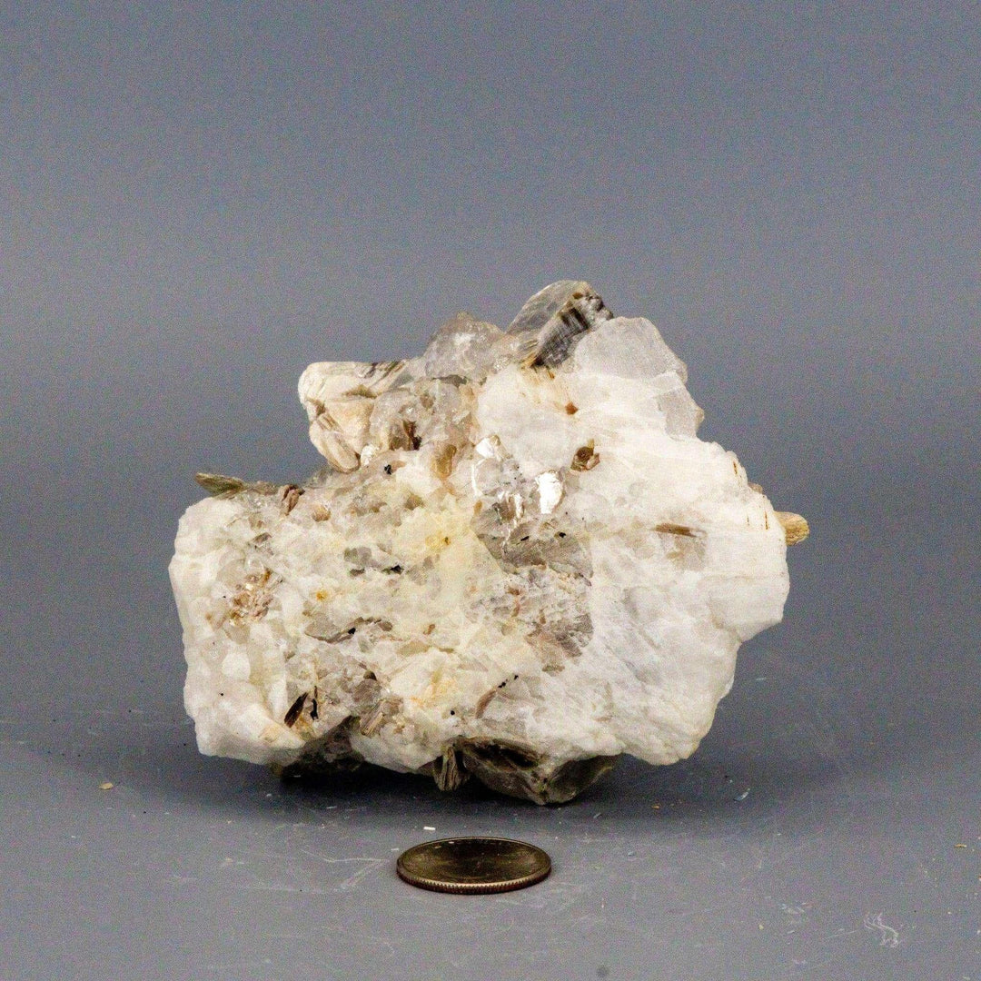 Clear Quartz Cluster Book Muscovite Calcite AAAA+