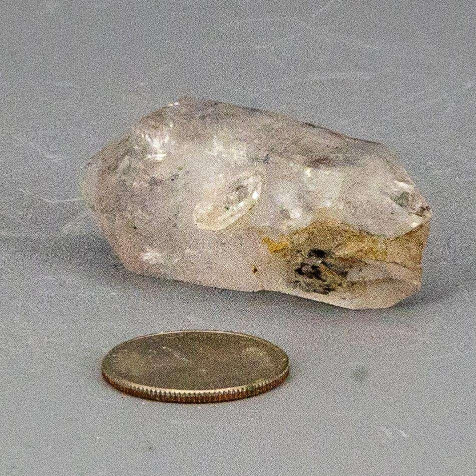 Clear Double Terminated Quartz Point, 2-inch, 42g, for powerful bidirectional energy flow and versatile crystal work.