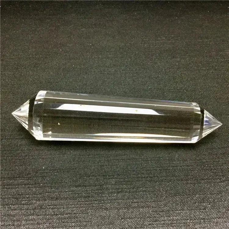 Clear Quartz Crystal Double Terminated Vogel Healing Wand, a master amplifier for energy and manifestation.
